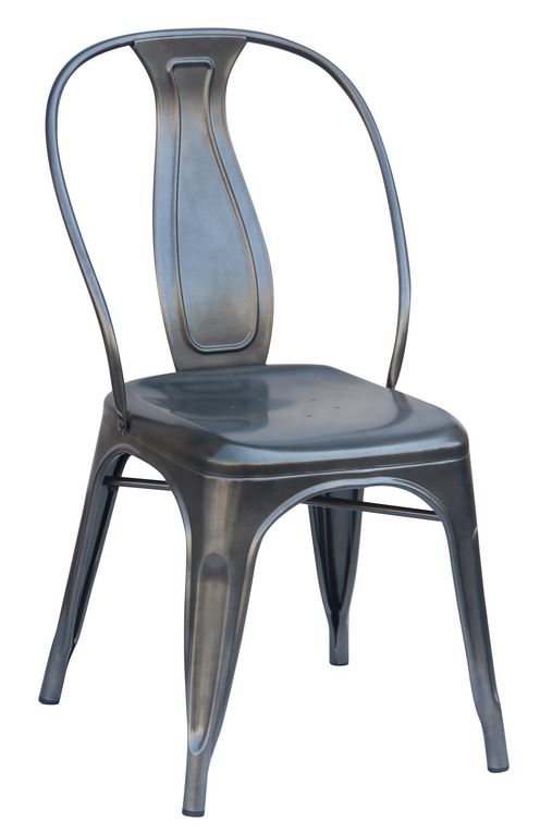 Charcoal Industrial Dining Chair (2400104)