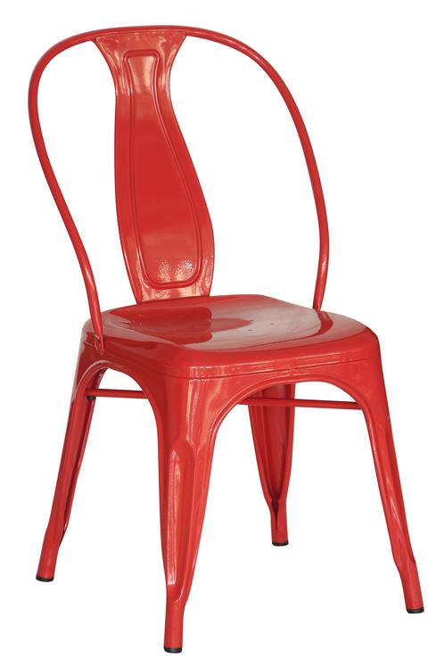 Red Industrial Dining Chair (2400404)
