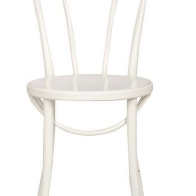 Bistro dining chair in white